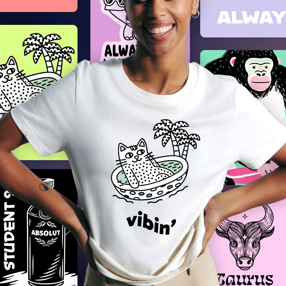 Designa egen t-shirt med ditt tryck – perfekt för svensexor, möhippor, egen merch och mycket mer! 100% Ekologisk bomull & Snabba leverans från Sverige.