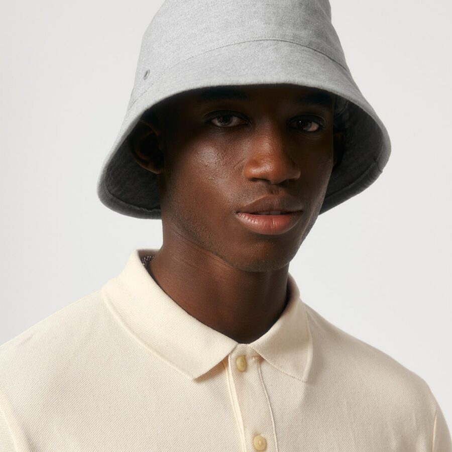 Stanley/Stella Bucket Hat Heather Grey med eget design – Hejdi Stanley/Stella Bucket Hat Heather Grey med eget design - Hejdi